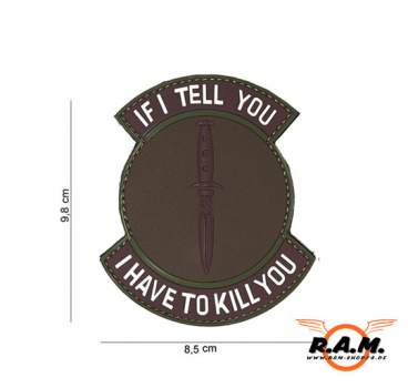 3D Patch - If I Tell You I Have To Kill You - coyote