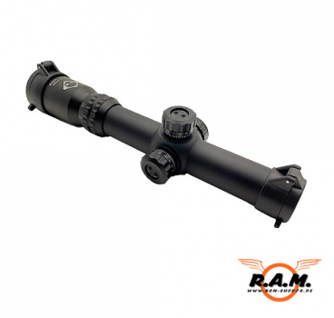 1-4x24 Sniper Mil-Dot Tactical Scope Black