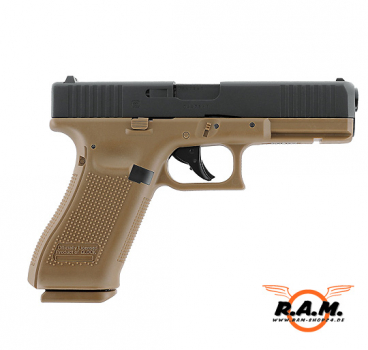 ** IWA NEUHEIT** Luftpistole GLOCK 17 Gen5, 4,5mm (.177) CO2, Coyote