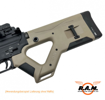 Hera Arms CQR Hinterschaft, tan, AR15 passend