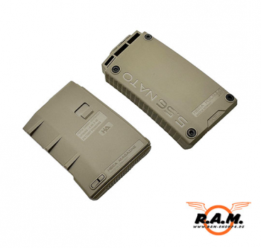 HERA H3L PRO Magazin für AR15 & Clone, tan, 10 Schuss