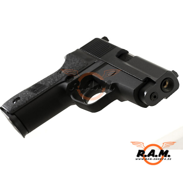 Softairpistole P228 Full Metal GBB, schwarz