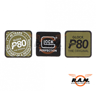 Glock P80 Patches Set, 3teilig
