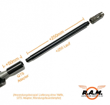 TM4 Präzisions Stahllauf QTS System +250mm mehr Power / Präzision **EXPORT**