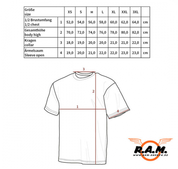 Halbarm T-Shirt Krytek, 100% Baumwolle