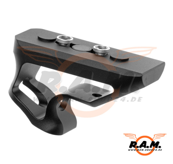 CNC Keymod Short Angled Grip, schwarz