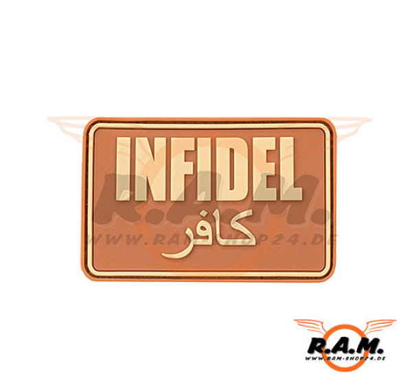 Infidel Large Rubber Patch in desert