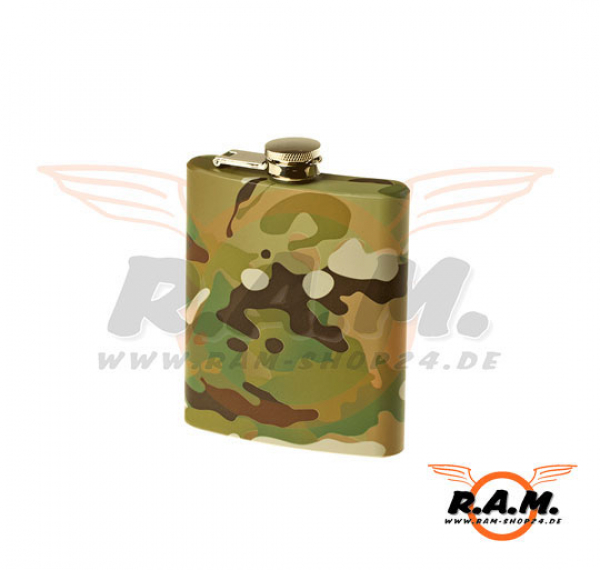 Flachmann in Multicam, 10,5cm x 9cm (0,25l)