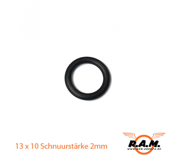 O-Ring 13 x 10 Schnurstärke 2mm schwarz