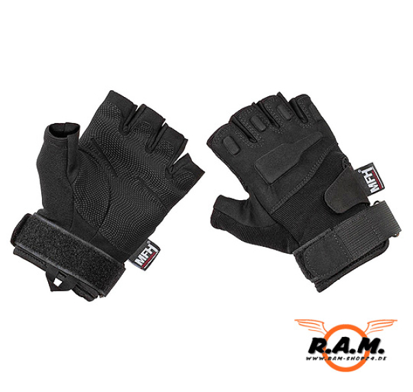 Taktische Halb-Finger Sniper Handschuhe, Schwarz