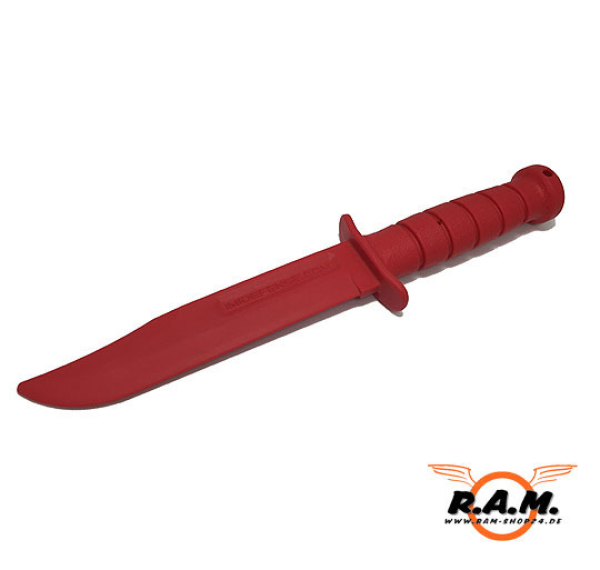 IMI Trainingsmesser aus Hartgummi rot - ideal für Milsim / RAM **NEU**