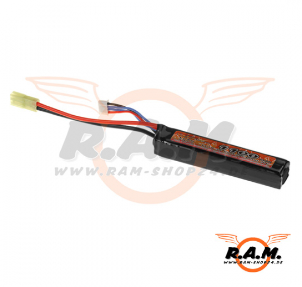 Lipo 11.1V 1100mAh 20C Stock Tube Type