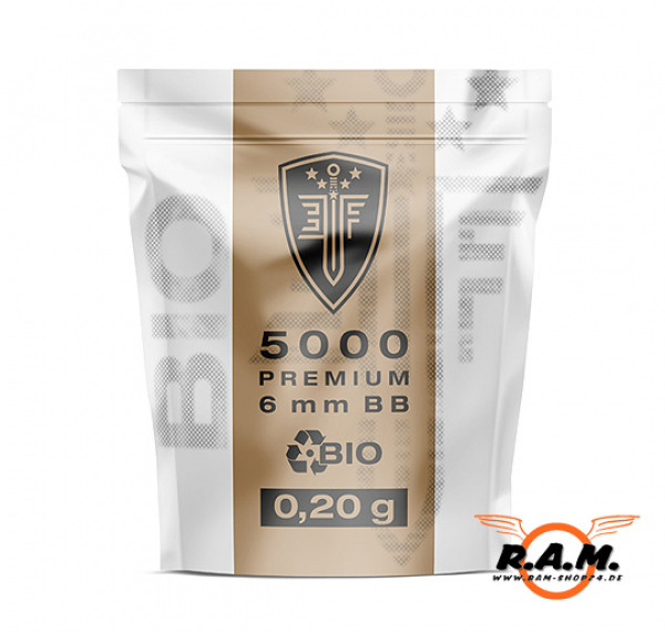 Elite Force Premium Bio BB's 0,20g (ca. 5000Stk), weiss