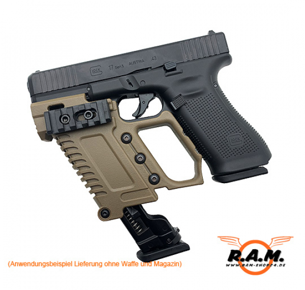 Pistol conversion Grip COMBAT Desert, passend für Glock