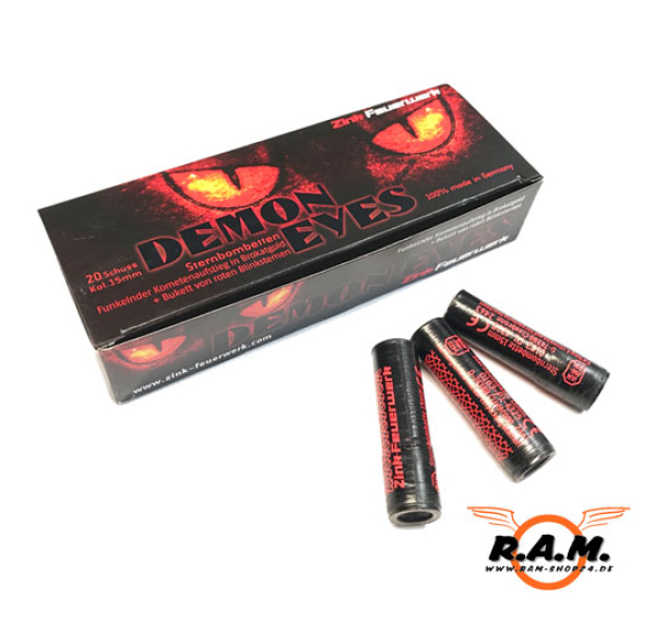 ZINK Demon Eyes Sternbomben 15 mm, 20 Schuss, für Schreckschusswaffen