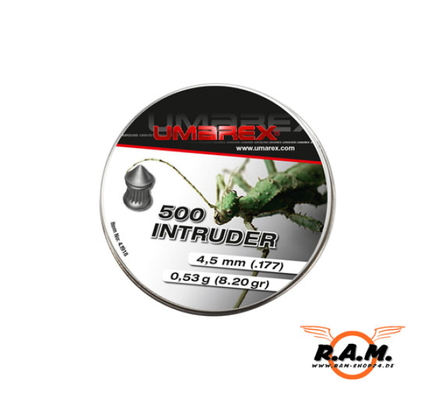 Umarex Intruder Diabolo 4,5mm für Luftgewehre, 500 Stück