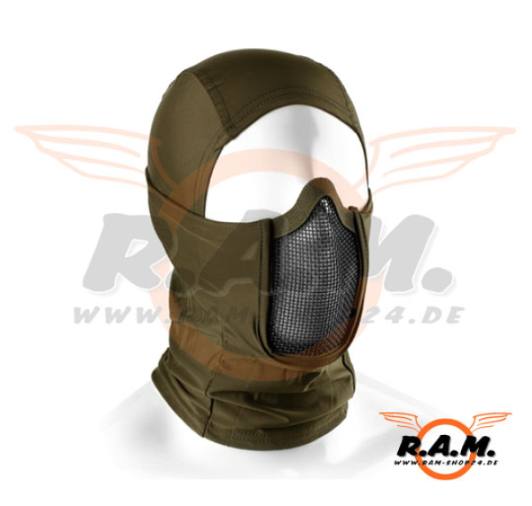 Mk.III Steel Half Face Maske, oliv