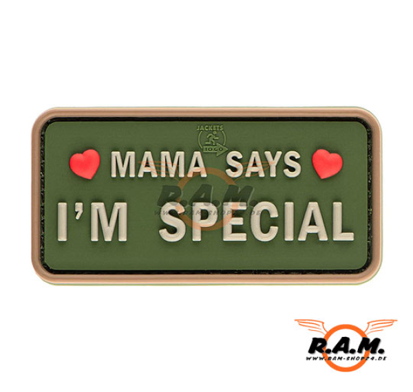 3D Patch - "Mama says i´m special" - oliv