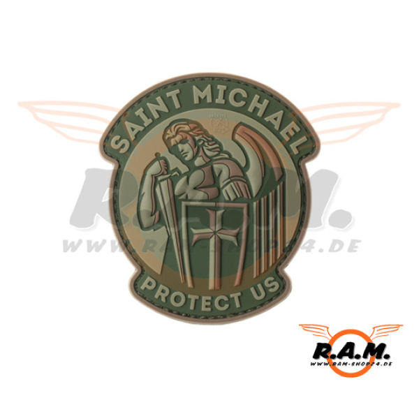 3D - Saint Michael Rubber Patch - Multicam