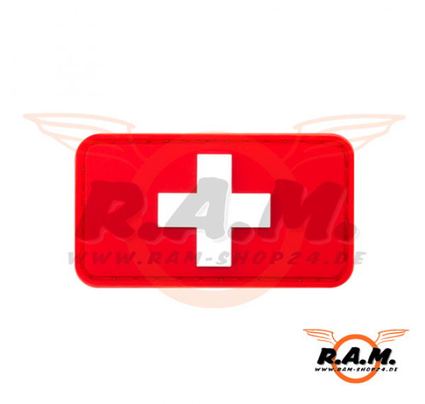 3D - Swiss Flag Rubber Patch