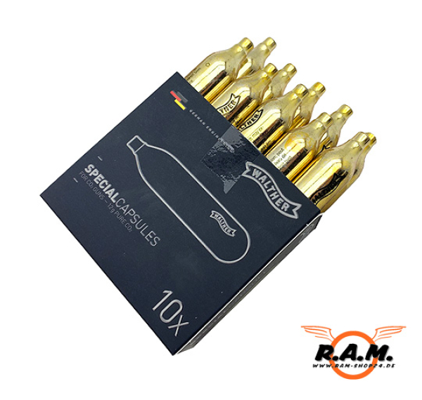 Walther Spezial 12 Gramm Co² Kapseln, 10er Pack