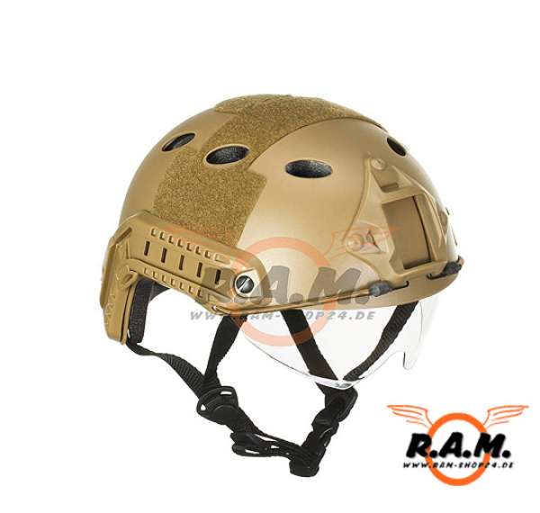 Emerson - FAST Helm PJ Goggle Version Eco, Tan