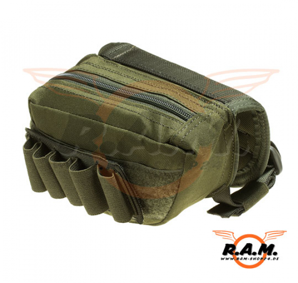 Stock Pouch ( Schafttasche) in oliv für Shotgun (Invader Gear)