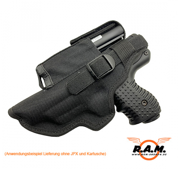 Holster mit Magazintasche für JPX I & II, Linkshänder