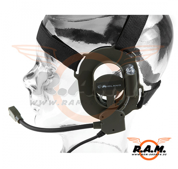 Bow-M Evo K, Tactical Military Headset mit drehbarem Mikro (L/R)