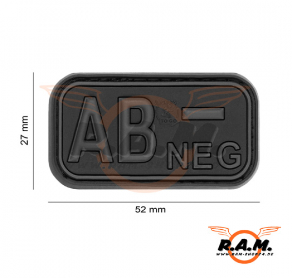 Bloodtype Rubber Patch AB Neg