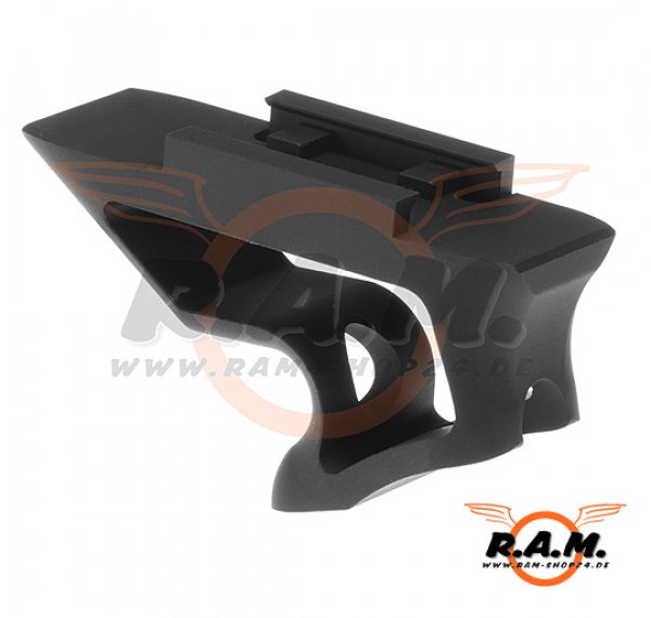 CNC Picatinny Short Angled Grip, schwarz