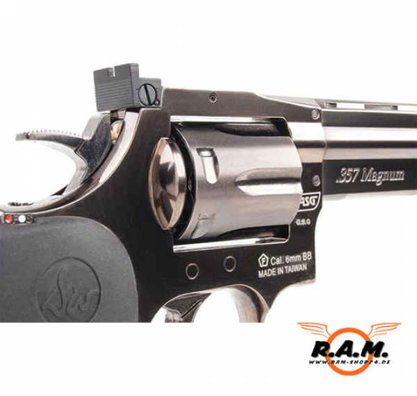 Dan Wesson Airsoft Revolver 715 6'' Revolver, 6mm, stahlgrau