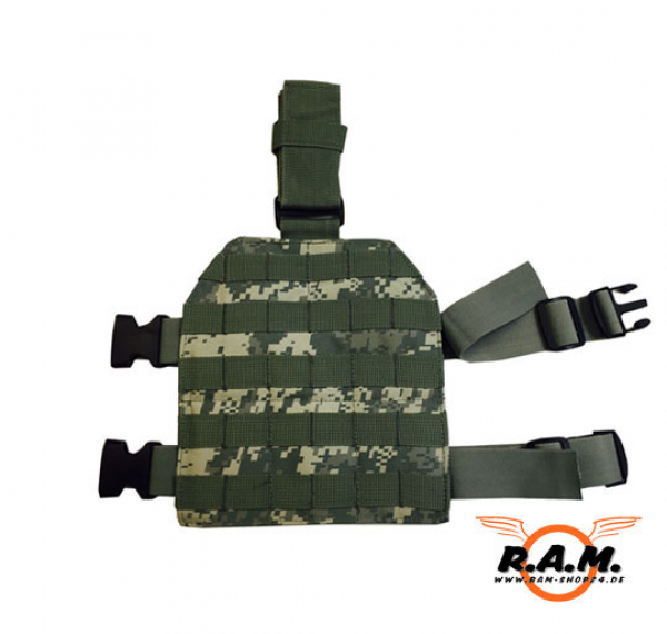 SOLIDCORE Molle Beinplatte "SLIM LINE", Leg Carrier, AT-Digital /ACU