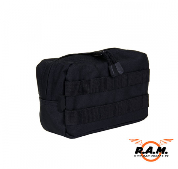 "Molle" Tasche horizontale in Schwarz