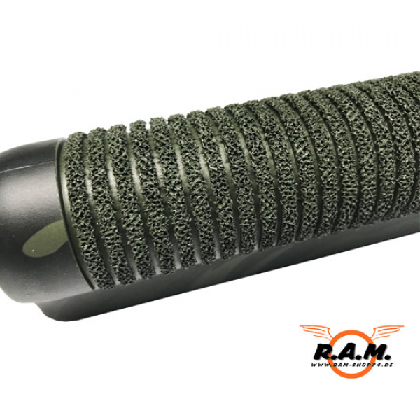 CAM870 Frontgriff im Police Style mit Anti-Rutsch-Stipple in Black Multicam