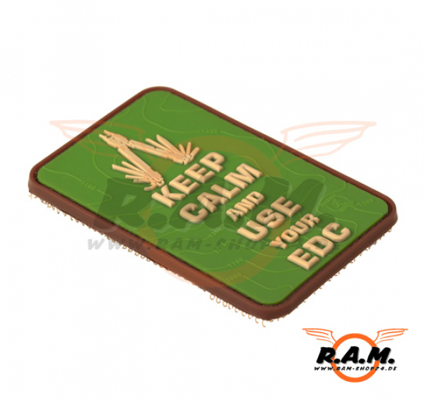 3D - Keep Calm EDC Rubber Patch - Multicam