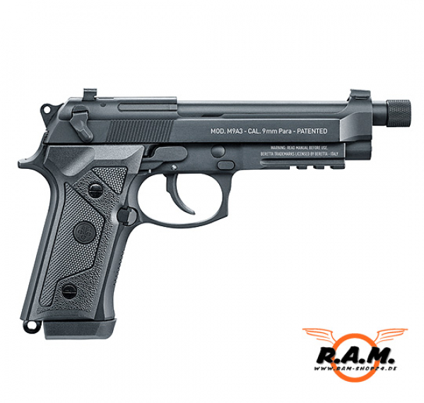 Softairpistole Beretta Mod. M9A3 FM cal. 6mm BB, schwarz - SONDERANGEBOT