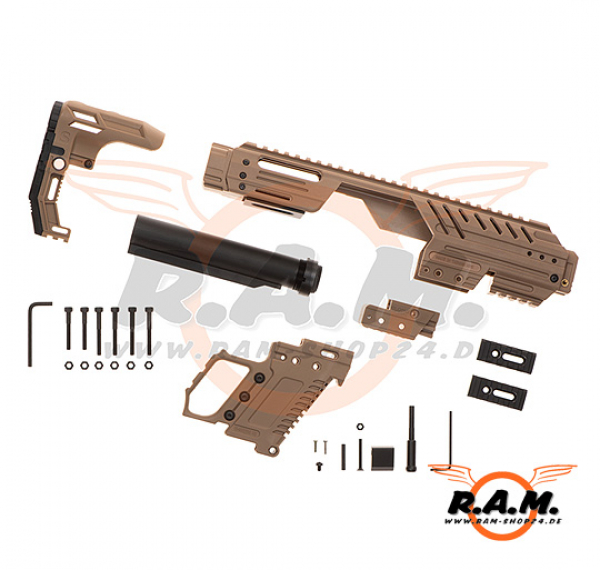 SLONG MPG Carbine Full Kit für Airsoft Glock GBB, tan