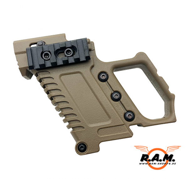 Pistol conversion Grip COMBAT Desert, passend für Glock