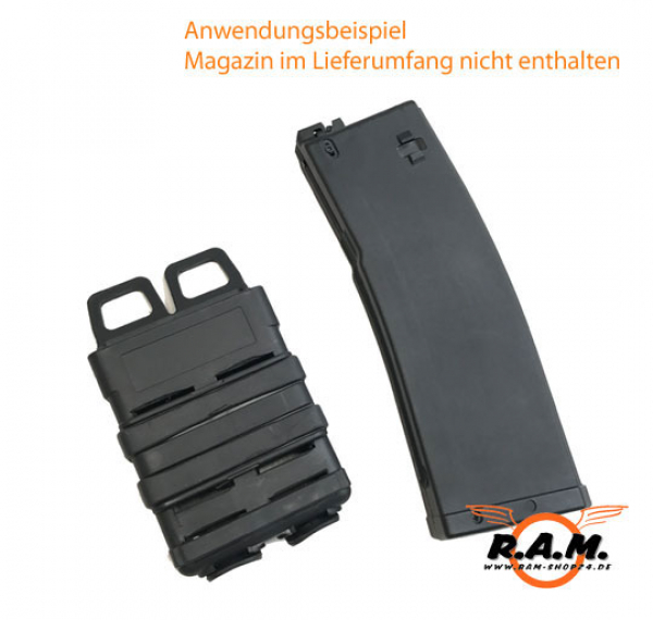 TM4 SOLIDCORE Molle Mag Pouch deluxe in schwarz