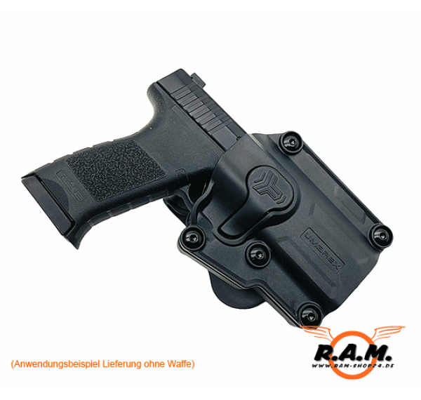 Umarex Polymer MultiFit Paddle Holster, schwarz