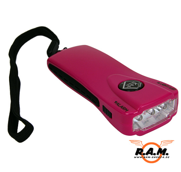 Alarm-Taschenlampe, pink