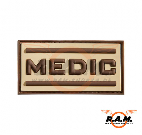 Medic Rubber Patch, Desert, 71mm x 47mm