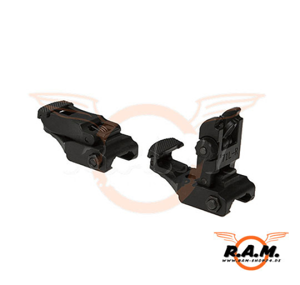 71L Front & Back Sight Set, schwarz