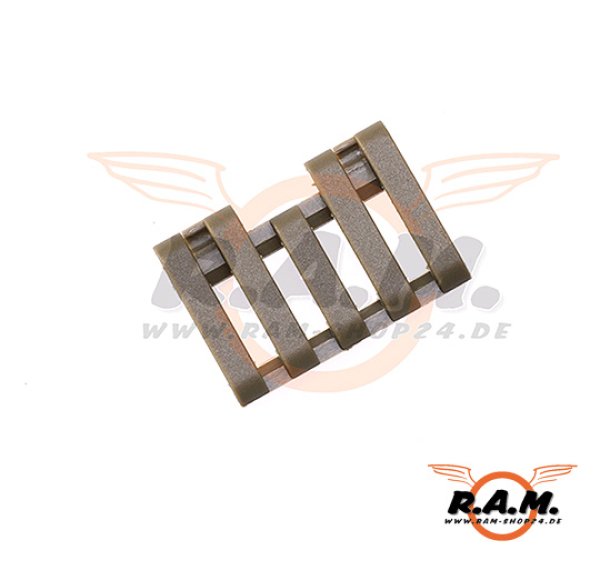 5-Slot Rail Cover with Wire Loom FDE (Element)