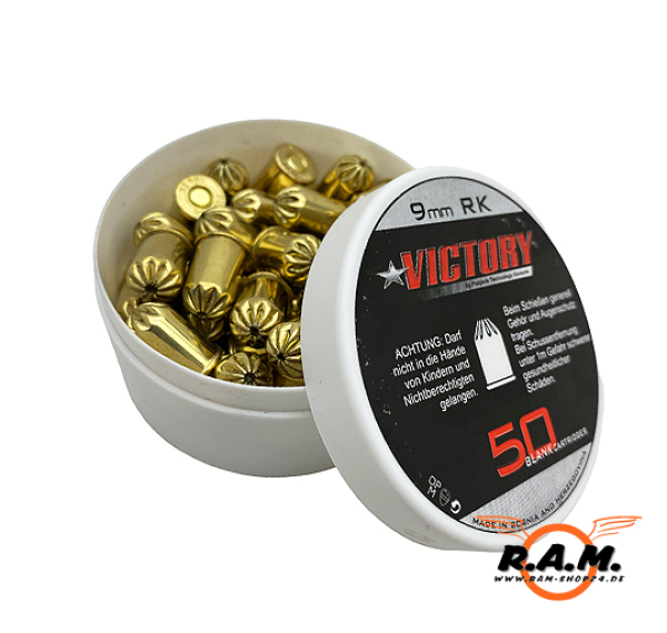 Victory Platzpatronen, 9mm R. (Revolver) , 50 Schuss