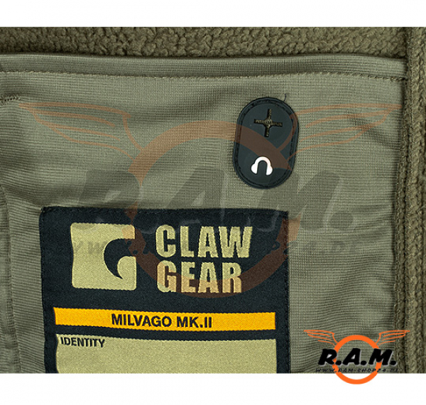 Fleece Hoodie Milvago, oliv