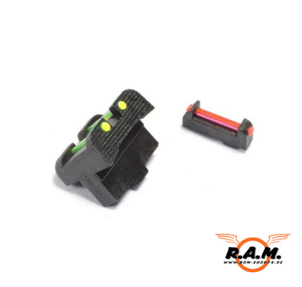 APS Fiber Optik Sight Set für APS ACP Serie /Airsoft Pistolen