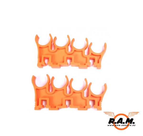 CAM870 Shell Clips Set für bis zu 8 Hülsen für Caddy System in orange