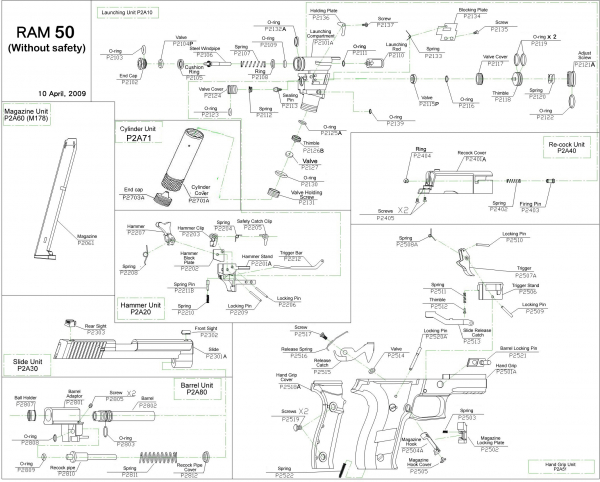 Feder für RAM X50 /P226 original APS #P2133